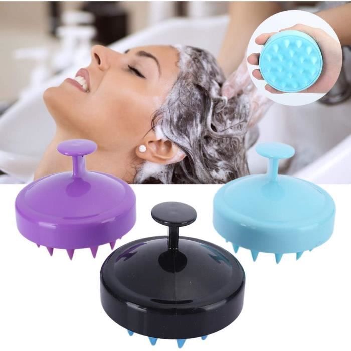 Brosse De Massage Du Cuir Chevelu 3 Couleurs, Shampooing Pour Tête De Brosse De Massage, Brosse À Cheveux De Shampooing En Si[H148]