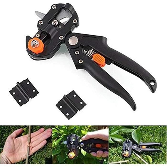 Pince à Greffer Professionnelle d’Arbres Fruitiers, Sécateur Ciseaux de Jardinage pour Greffage de Plantes