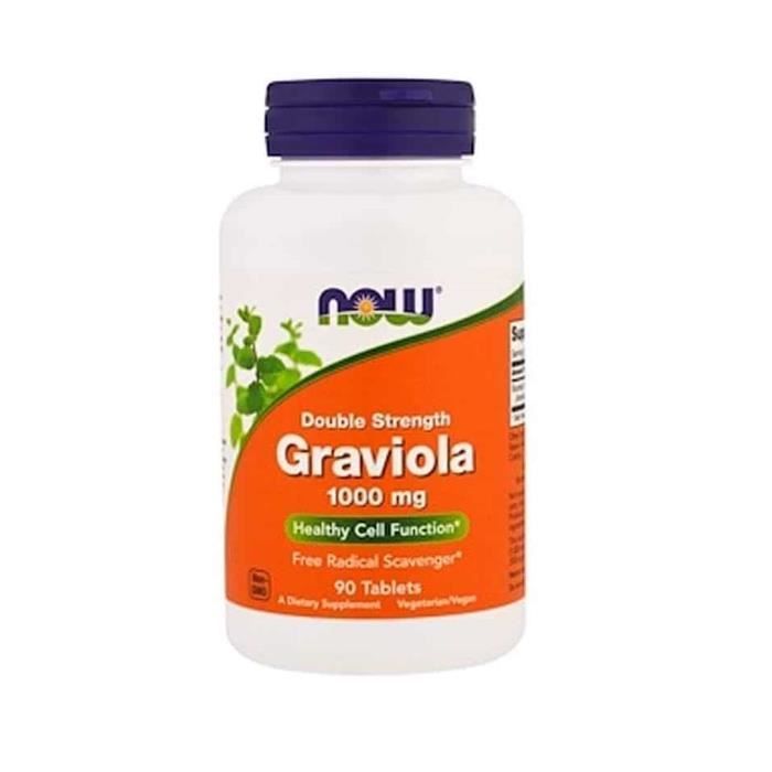 NOW FOODS Graviola 1000mg (Santé Cellulaire) 90 Comprimés