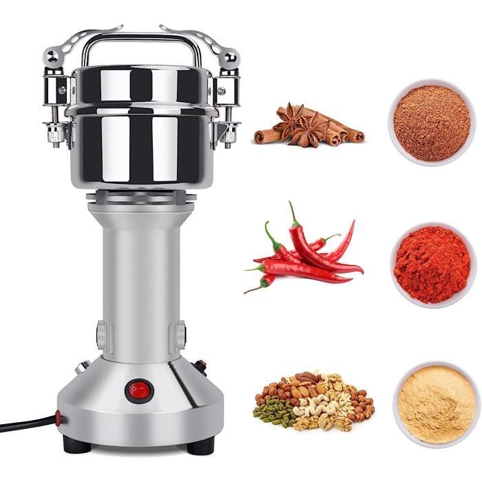 Moulin à Céréales Électrique, PaNt 150g Haute Vitesse Broyage Moulin à Épices Moulin Epices Grinder Électrique avec 3 Lames [14]