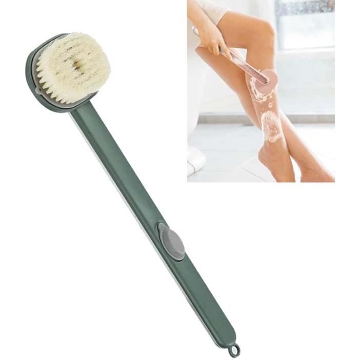 Brosse De Bain Liquide À Long Manche, Brosse À Récurer Amovible Pour Le Dos Du Corps, Éponge De Bain Avec Réservoir De Gel Do[q3520]