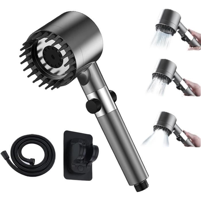 German Multifunctional Massage Shower, 3-Modes High-Pressure Shower, Handheld Massage Shower, High Pressure With Pp Cotton Fi[u383]