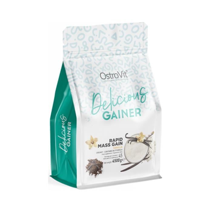 Délicieux gagneur  4500g Vanille OstroVit Gainers - Prise de Masse
