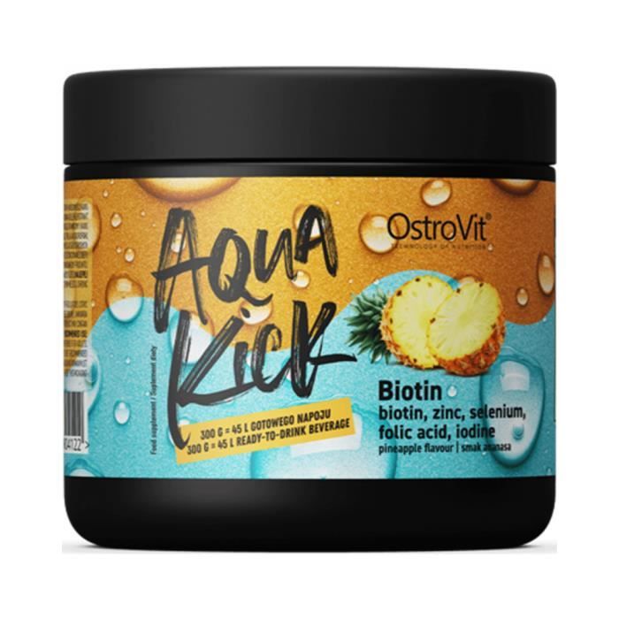 Aqua Kick 300g Biotin - Ananas OstroVit Boisson Energetique pour le Sport