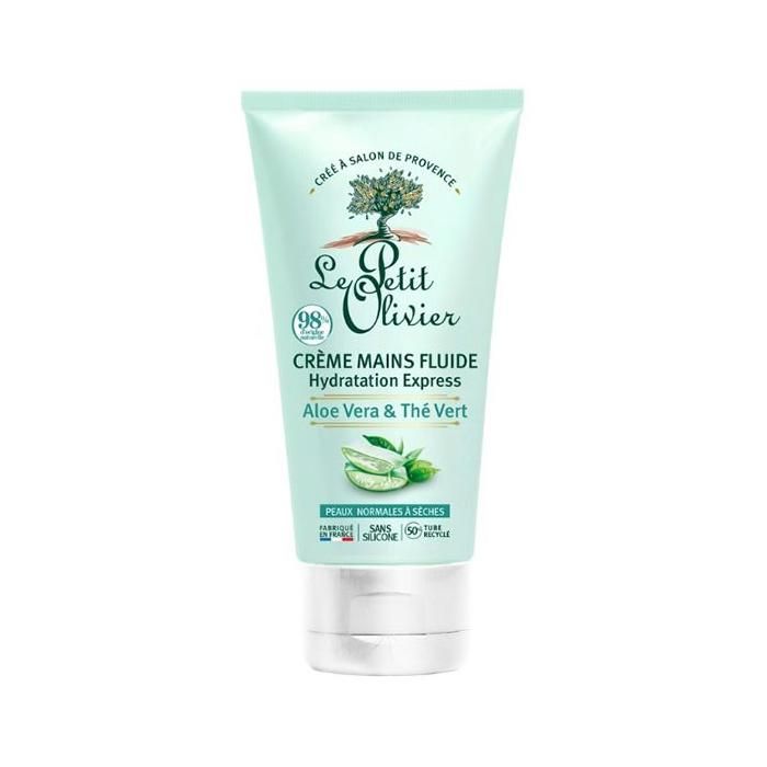 Le Petit Olivier - Crème Mains Hydratation Express - Aloe Vera Thé Vert 75ml