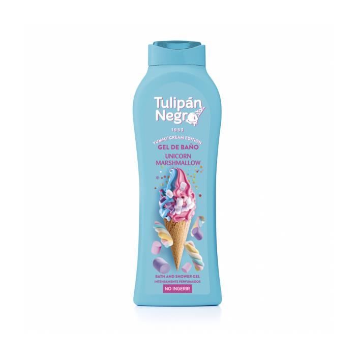 Tulipan Negro - Gel douche Yummy Crème Glacée Marshmallow Unicorn - 650 ml