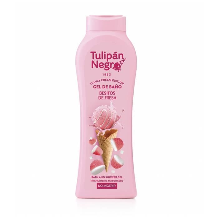 Tulipan Negro - Gel douche Yummy Crème Glacée Bonbon Fraise - 650 ml
