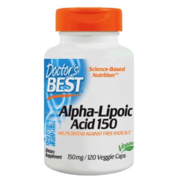 Doctor's Best Alpha-Lipoic Acid 150mg - 120 gélules végétales