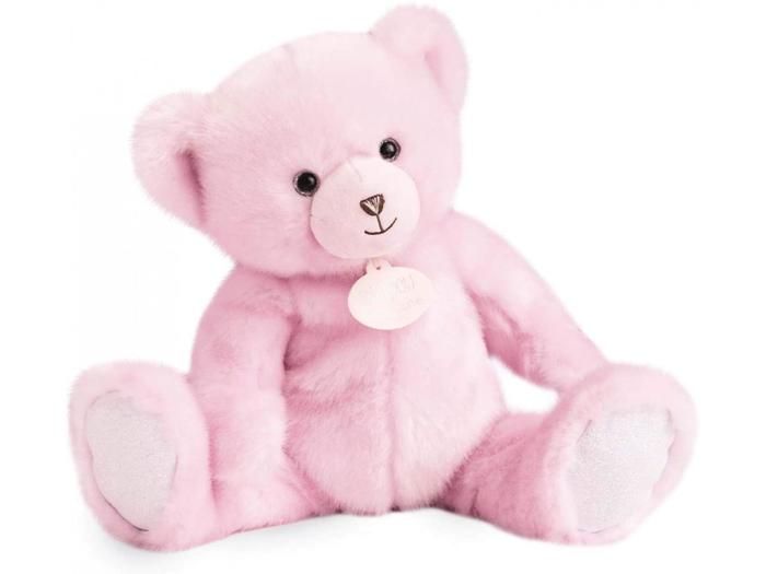 Peluche Doudou & compagnie Ours Collection - rose sorbet - 35/44 cm