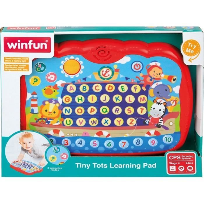 Tablette éducative Winfat - rouge/multicolore - 24,1x18x2,5 cm