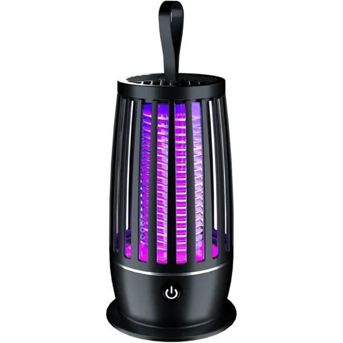 Lampe Anti Moustique Interieur & Exterieur, Lampe Électrique Anti Insectes 4000Mah Rechargeable Usb Piège À Mouche Insectes[a687]