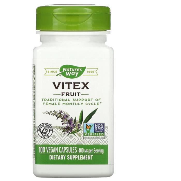 Nature's Way - Vitex Fruit - Graines de gattilier - 100 Capsules