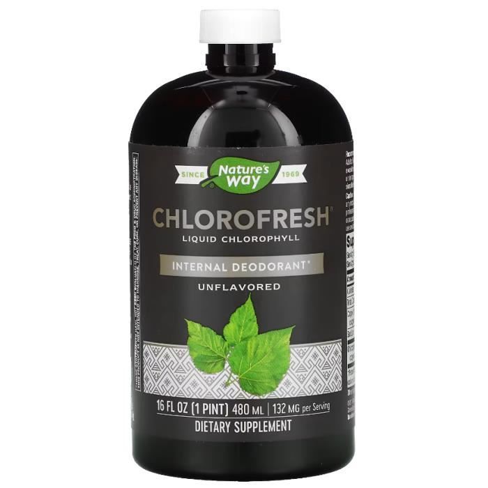 Nature's Way CHLOROFRESH sans arome 480ml Chlorophylle liquide