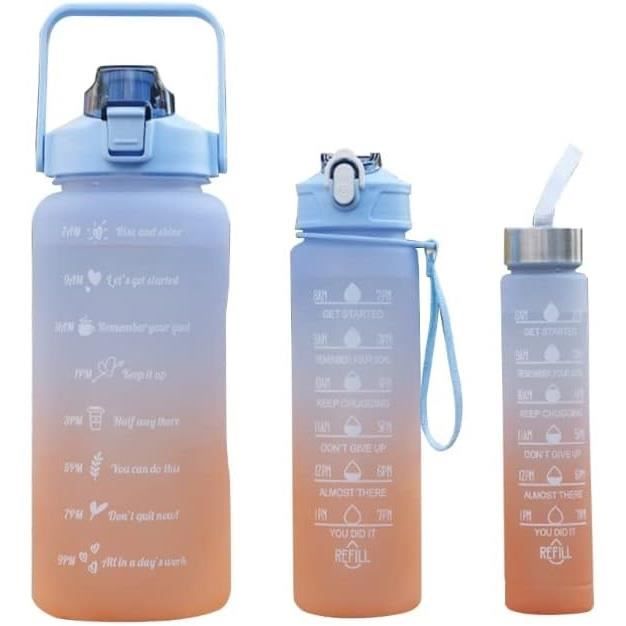 3 Pièces Sport Bouteille D'Eau Écolière Enfants Mignon Tasse À Boire Pour Camping Randonnée Tasse Bouteilles À Boire Avec Co[x16918]