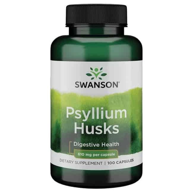 SWANSON Psyllium Husks (Fiber, Labor Support) 100 gélules