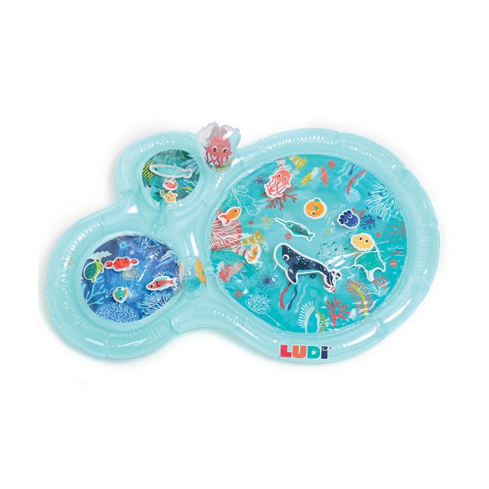 Tapis d'eau marin LUDI - Grand tapis d'activités sensorielles pour enfant - Multicolore