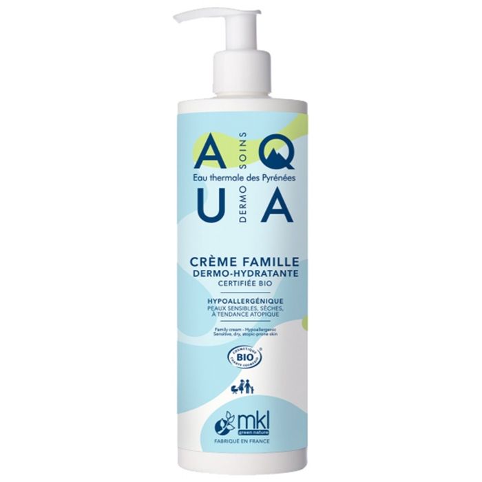 Crème Dermo-Hydratante BIO - MKL Green Nature - Aqua - 400ml - Hypoallergénique - Peaux sensibles