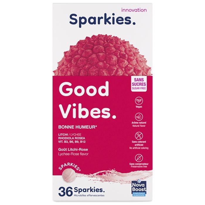 Nova Boost Good Vibes - Sparkies Bonne Humeur Sans Sucres.