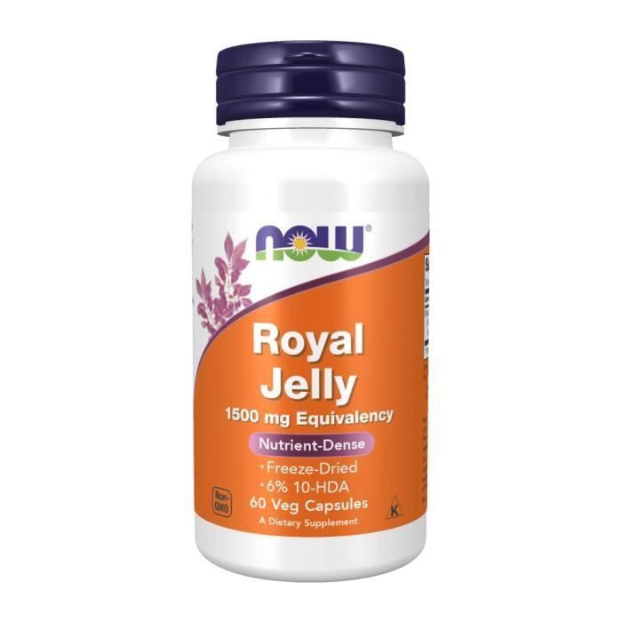 Compléments alimentaires NOW Foods Royal Jelly (60 gélules) 8337