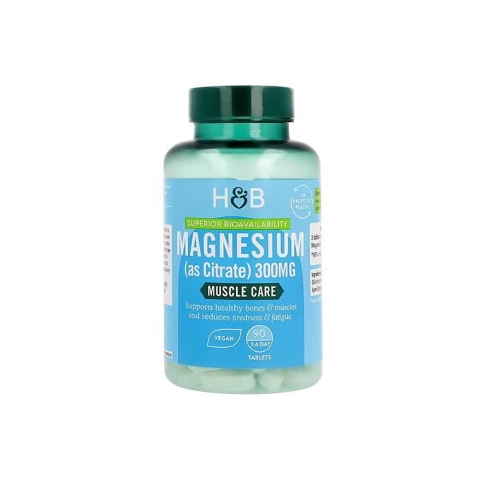 Compléments alimentaires Holland Barrett Magnesium Citrate 100 Mg (90 comprimés) 8241