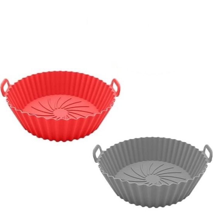 2 Pièces Moule Silicone Friteuse À Air, Pot Silicone, Accessoires Friteuse Sans Huile Ustensiles Air Fryer Compatible Cecot[G780]
