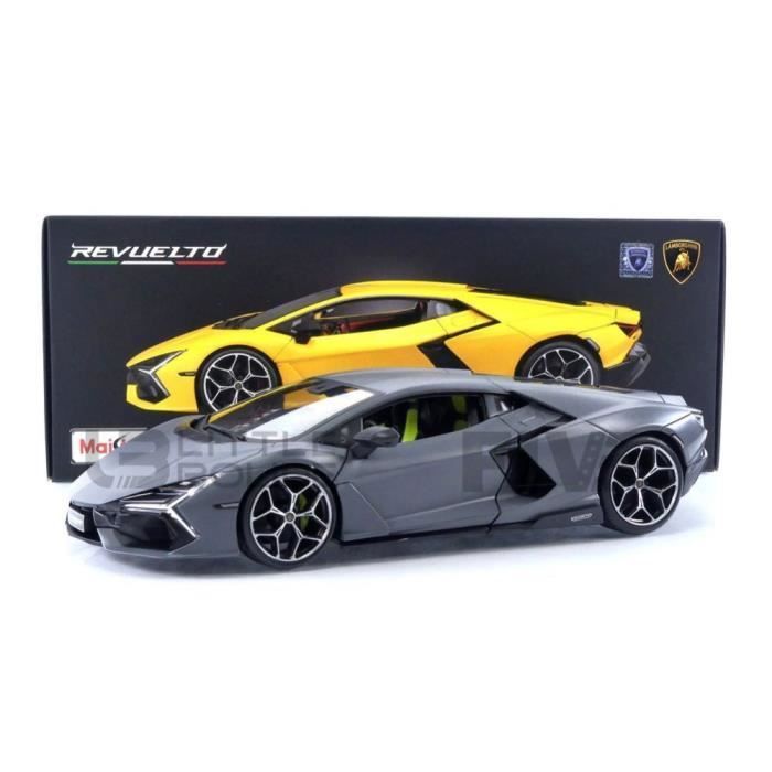 Voiture Miniature de Collection - MAISTO 1/18 - LAMBORGHINI Revuelto - Vulcano Matt Grey