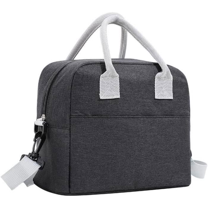 Sac Isotherme à Repas Grande Capacité Réutilisable Lunch Bag Portable Fourre-Tout Classique Sac Repas Box pour Homme Femme A258