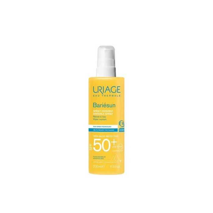 Spray Solaire Invisible SPF50+ Bariésun Uriage - Haute Protection - Texture Légère - Fini Invisible - 200ml