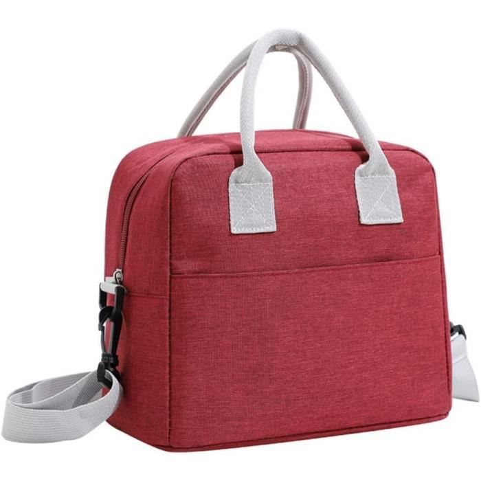 Sac Isotherme à Repas Grande Capacité Réutilisable Lunch Bag Portable Fourre-Tout Classique Sac Repas Box pour Homme Femme A185