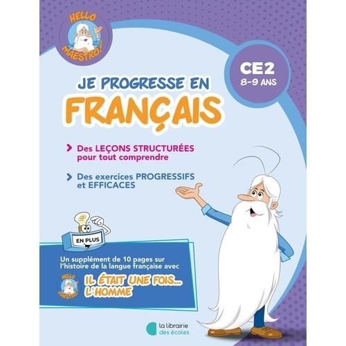 Livre scolaire - Je progresse en Français - CE2 - Grammaire - Orthographe - Conjugaison
