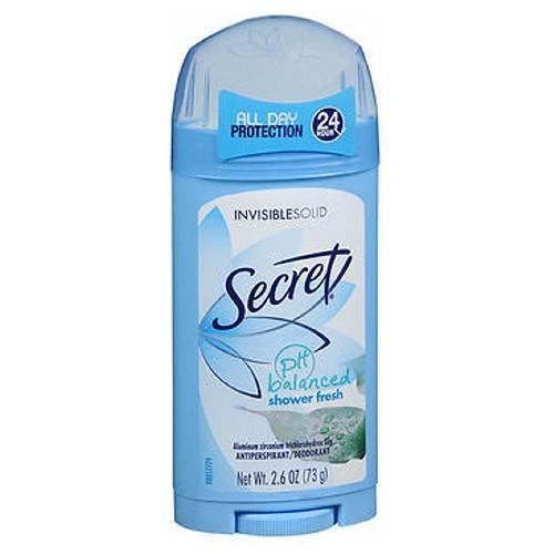 Déodorant Anti-Transpirant - Secret - Invisible - Douche Solide - 73 g - Sans alcool