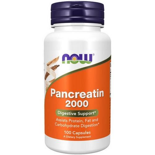 Now Foods Pancréatine - Vitamines - Suppléments - 100 capsules