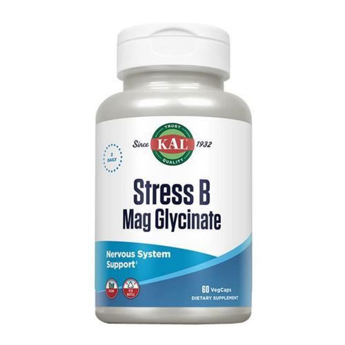 Kal Glycinate de magnésium Stress B - Vitamines - Suppléments - 60 unités