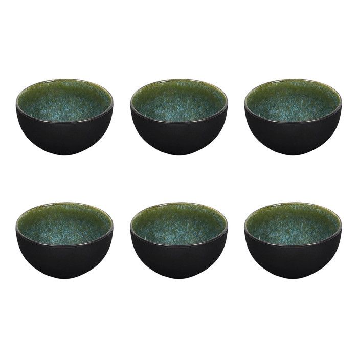 Lot de 6 Bols "Elia" 66cl Vert