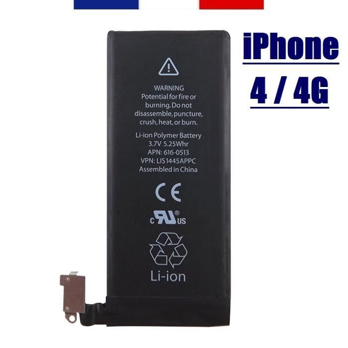 BATTERIE ORIGINALE DE REMPLACEMENT 1440 mAh POUR IPHONE 4 / 4G