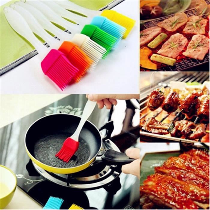 Résistant à haute température silicone Barbecue Brosse de cuisson Outils BBQ Brosse huile Pinceau de cuisine Outils