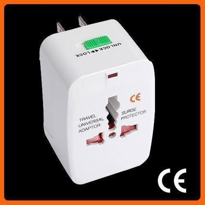 Adaptateur International de Voyage Prise Secteur 220V/110V AU US EU