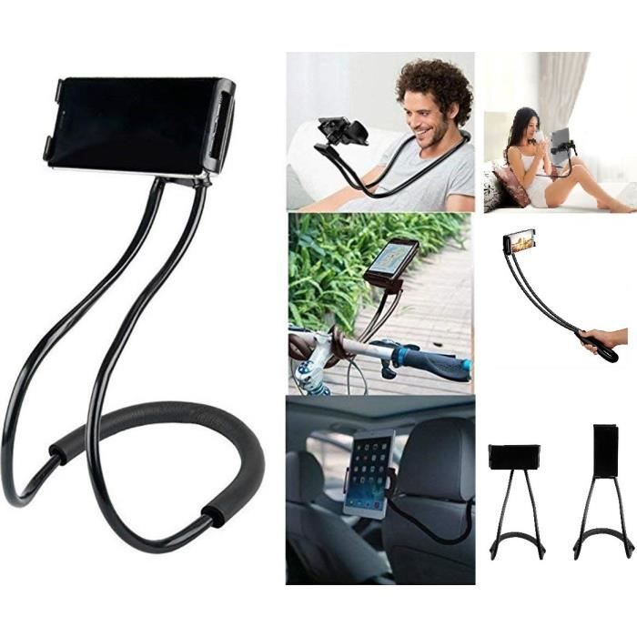 Support Nuque Lazy pour NUBIA RedMagic 5G Smartphone Selfie Bureau Universel Flexible Reglable (NOIR)