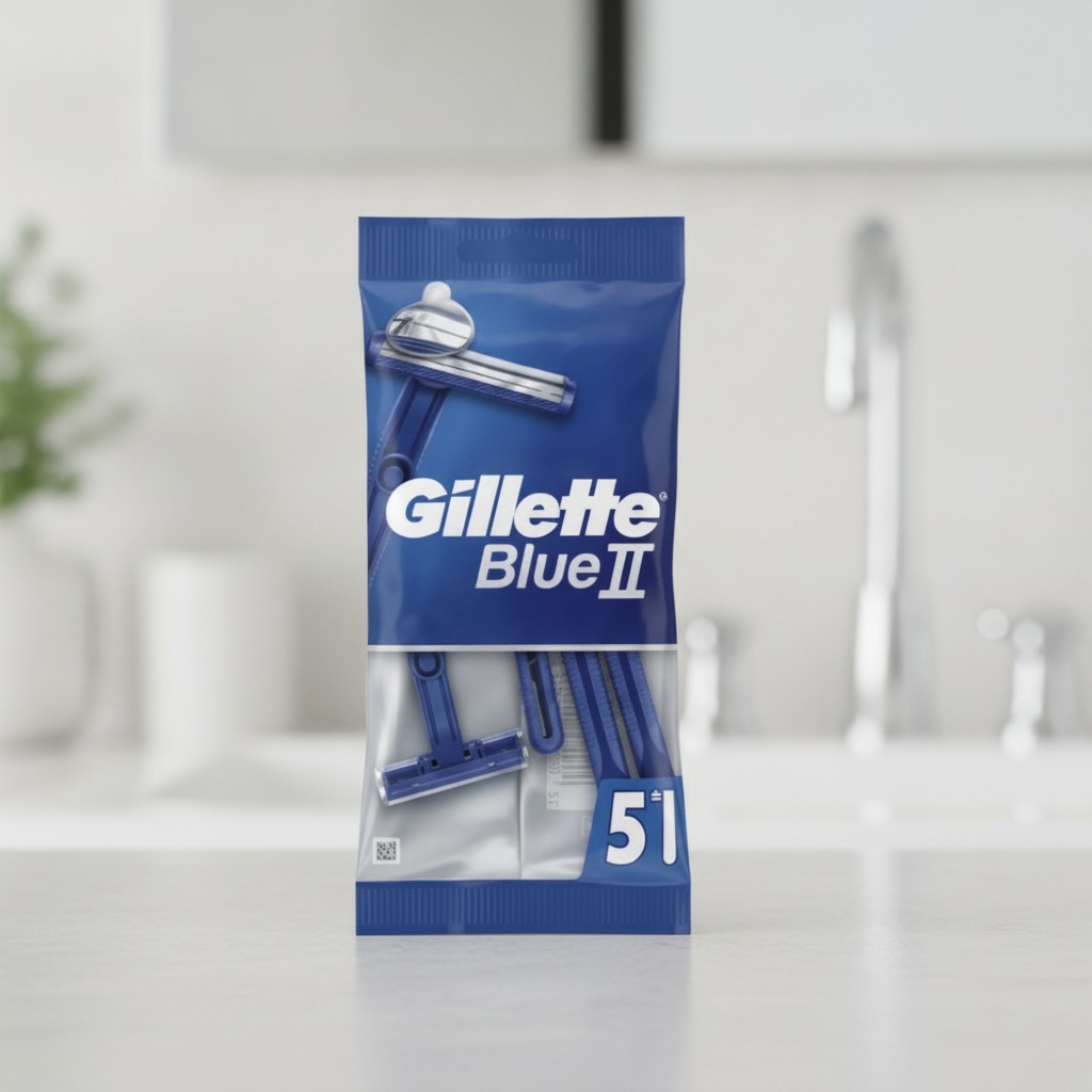 Gillette Blue II - Rasoirs Jetables pour Homme - Pack de 5 - Marjane Mall - Image 2
