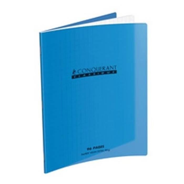 Cahier - CONQUERANT - Classique - 170x220 mm - 48 pages - Couverture en polypro - couleur aléatoire