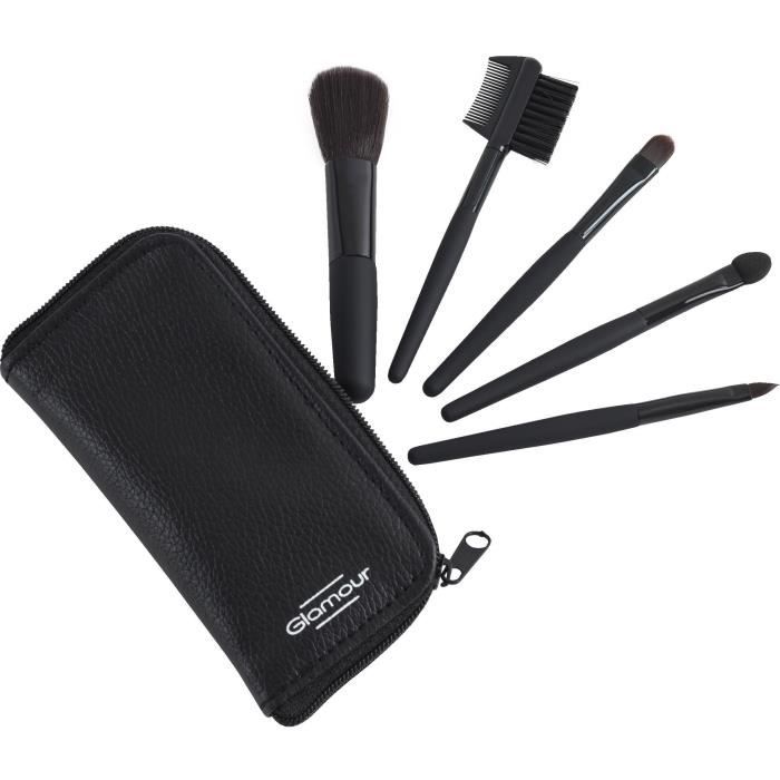 GLAMOUR Trousse Beauté Institut  - Pinceaux - Noir