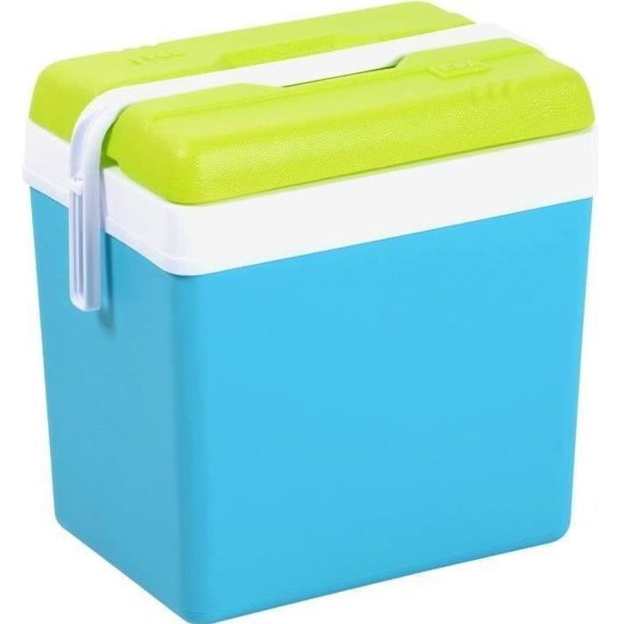 EDA PLASTIQUE Glacière Promotion - Conservation au frais 11H - Bleu turquoise et vert anis - 24 L
