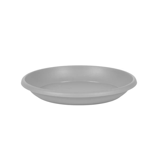 Soucoupe Cancun Ø 30 cm pour pot Cancun Ø 40 cm - Gris béton Gris Béton