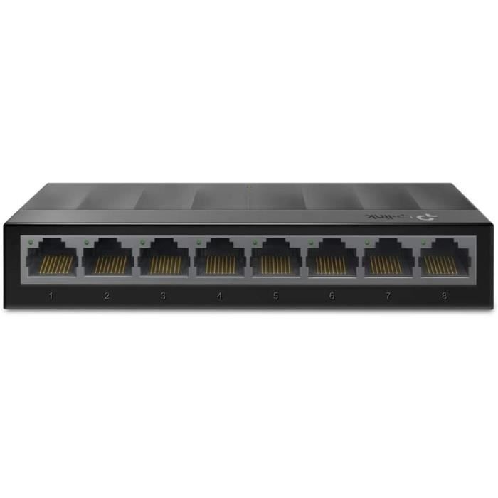 LIWI-LS1008G Switch Ethernet Gigabit 8 Ports 10-100-1000 Mbps (Vitesse Jusqu'à 2000Mbps) - idéal pour Étendre le réseau Cblé p[54]
