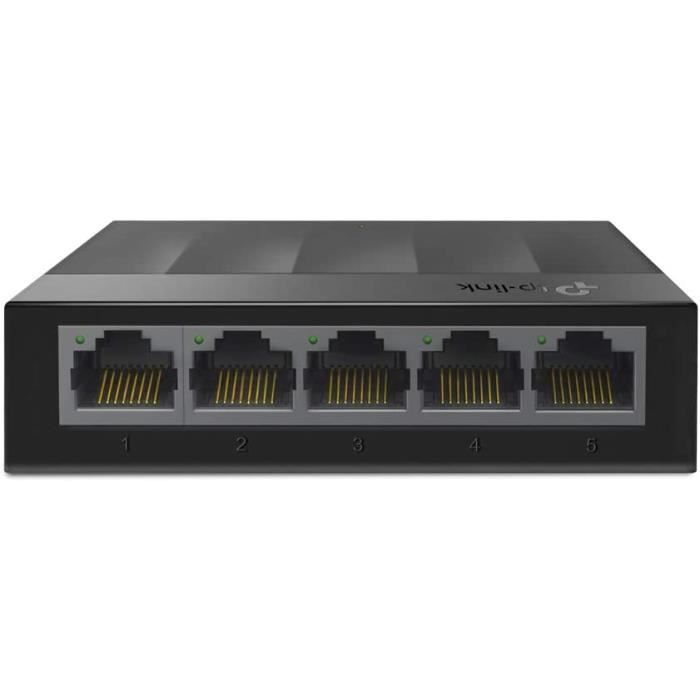 LIWI-LS1005G Switch Ethernet Gigabit 5 Ports 10-100-1000 Mbps (Vitesse Jusqu'à 2000Mbps) - idéal pour Étendre le réseau Cblé p[55]
