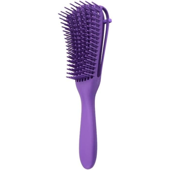 Peigne à cheveux Brosse démêlante pour cheveux naturels Brosse démêlante réglable pour Afro America Cheveux bouclés ondulés Dé[504]