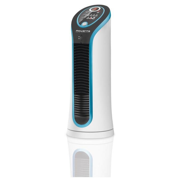 ROWENTA Ventilateur colonne, 3 vitesses, Minuteur 8 h, Silencieux, Grille orientable, Oscillation automatique, Eole Compact VU6210F0