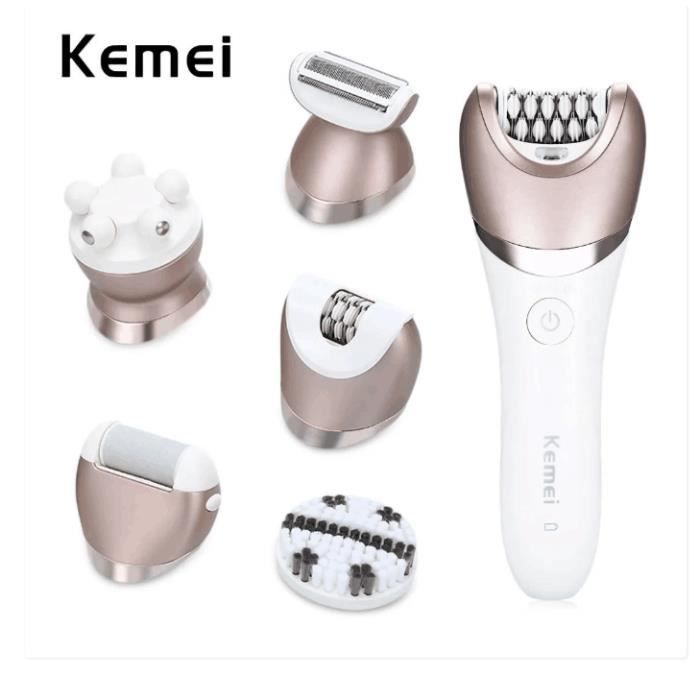 Kemei KM-8001 Épilateur électrique 5 en 1 Épilation Lady Defeatherer