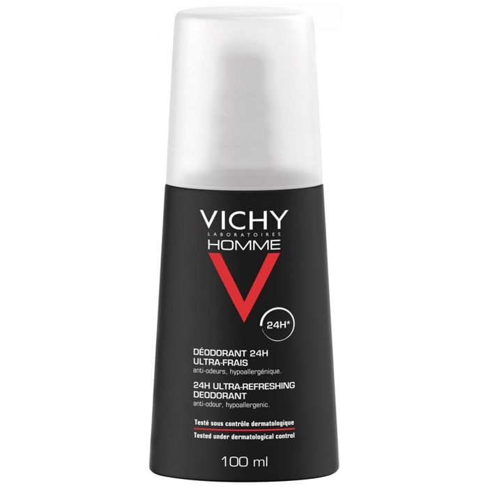 Vichy Homme Déodorant 24h Ultra-Frais Spray 100ml