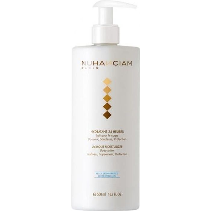 Lait hydratant corporel - Nuhanciam - Hydratant 24 Heures - 500ml - Non gras - Pour tous types de peau